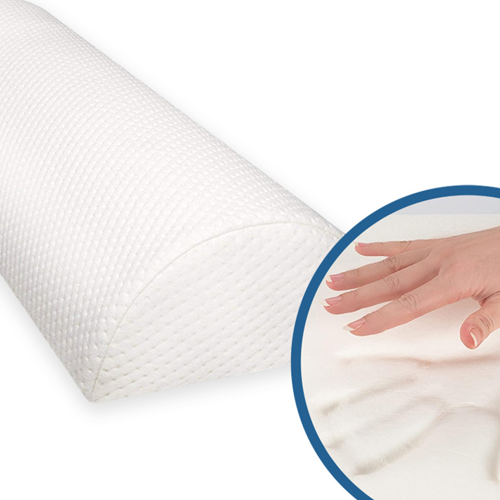 Valkoinen memory foam jalkatyyny
