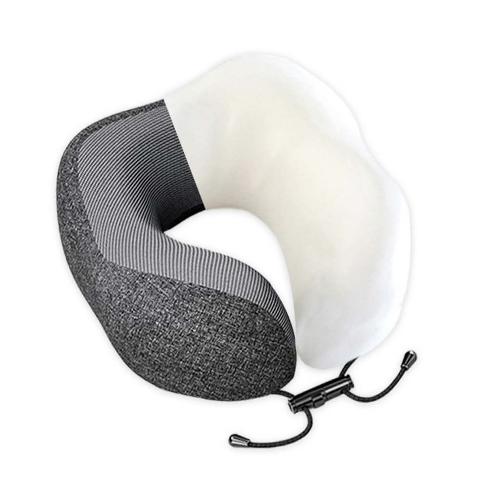U-muotoinen irroitettava memory foam -kaulatyyny