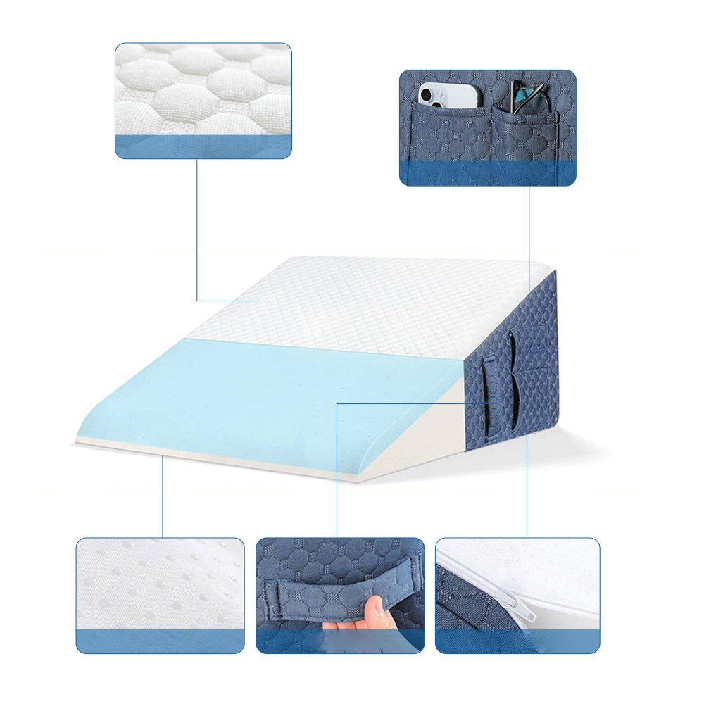 Kolmion muotoinen monitoiminen Memory Foam selkänoja