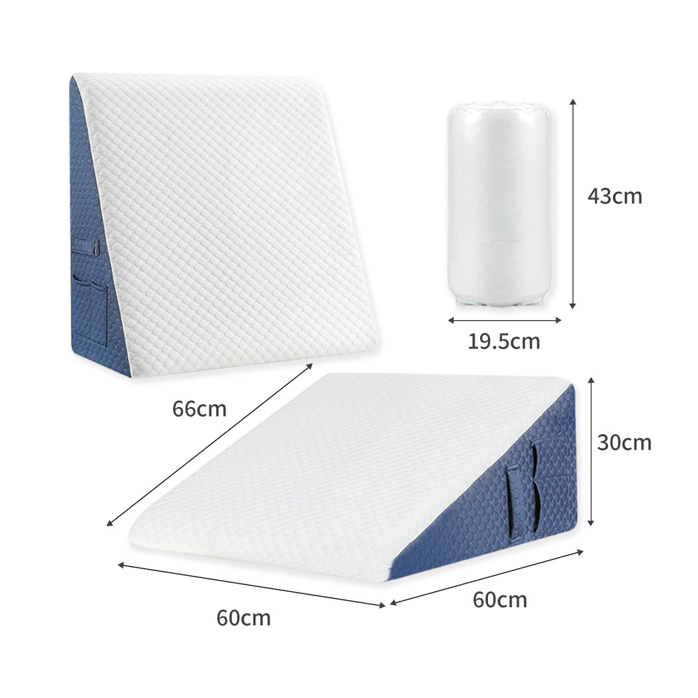 Kolmion muotoinen monitoiminen Memory Foam selkänoja