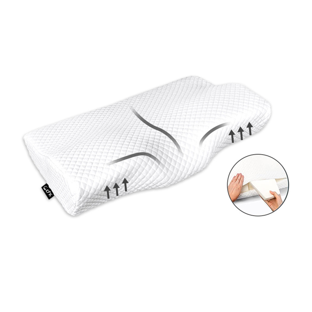 Perhosen muotoinen Memory Foam -tyyny