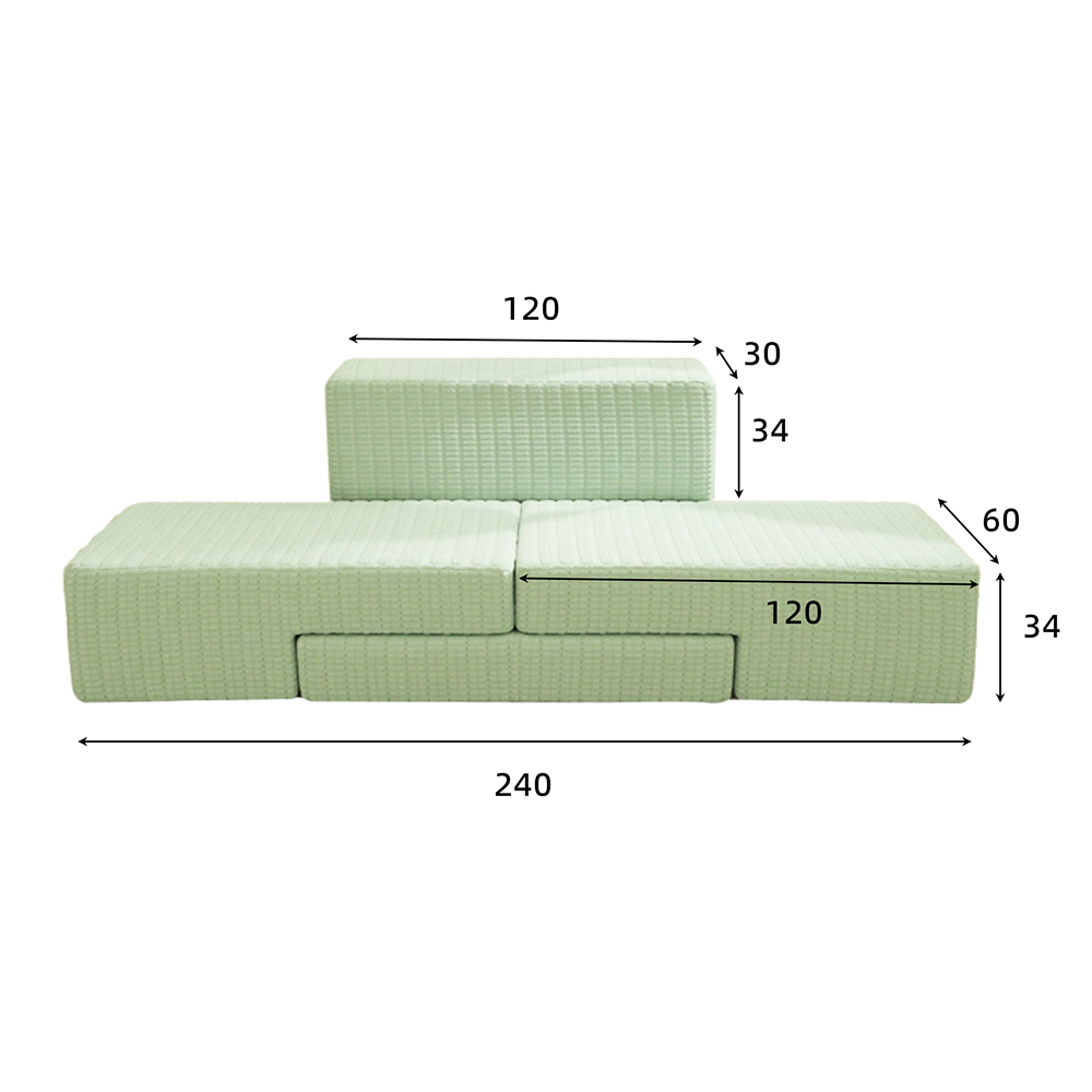 Modulaarinen monen hengen sohva
